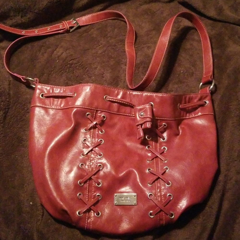 Dark Red Hobo Bag